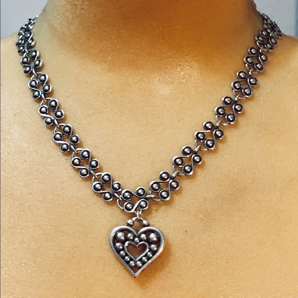 Brighton heart necklace   17" chain